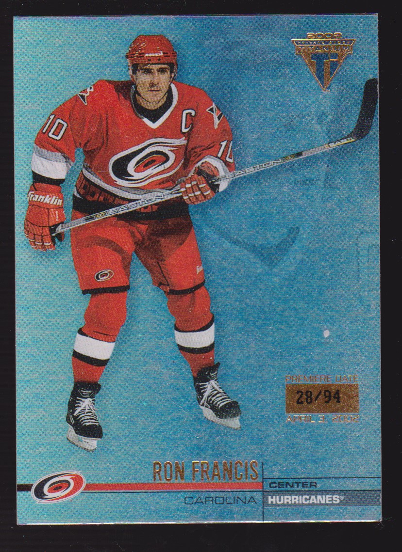 (image for) 2001-02 Titanium Premiere Date #24 Ron Francis 28/94
